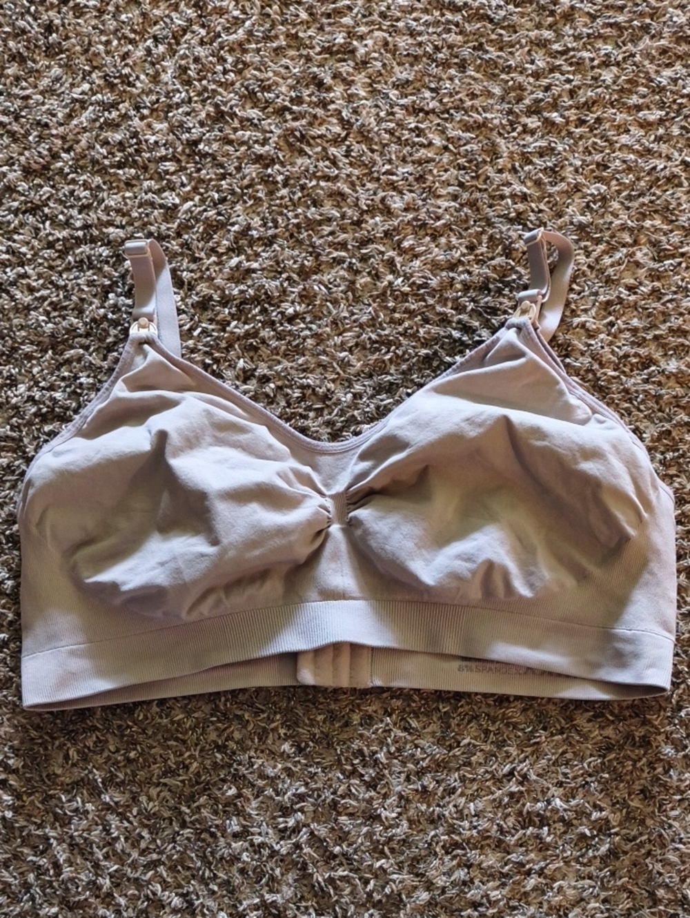 Soft Wireless Nursing Bra - Light Beige